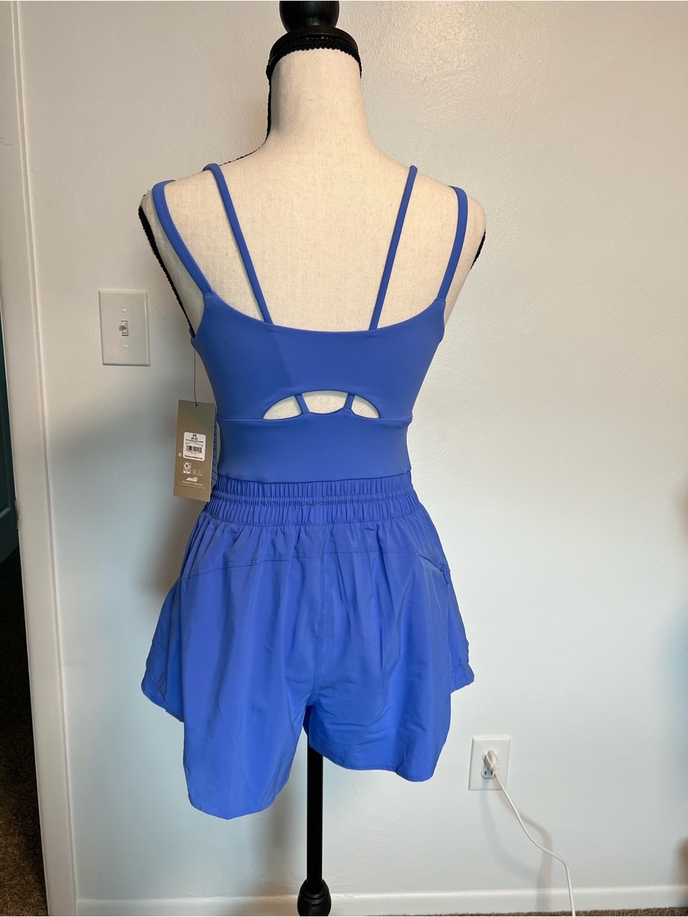 Avia Electric Blue Strappy Active Romper